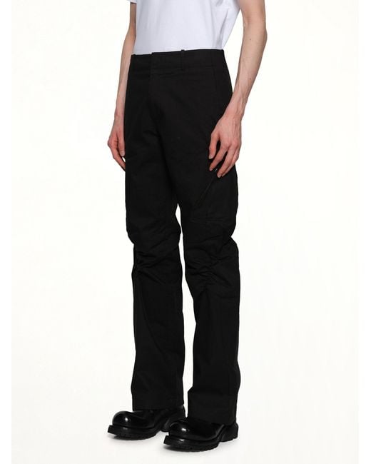 Post Archive Faction PAF Black Shirring Pants for men