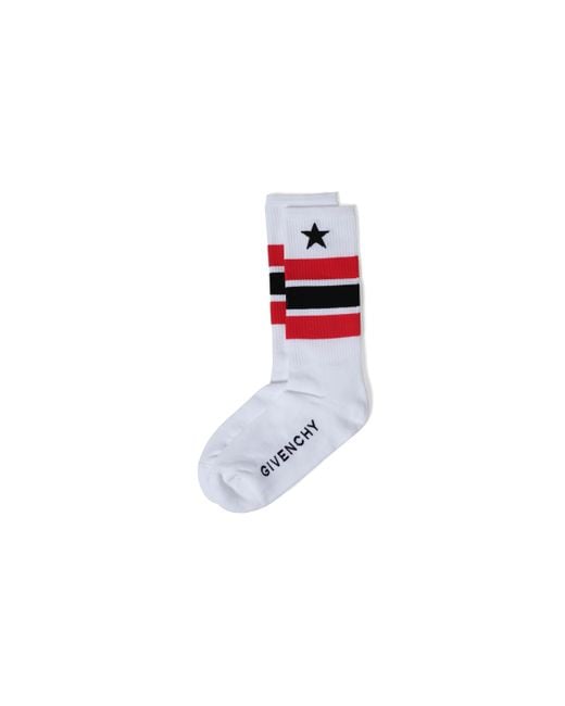 Givenchy Red Star Socks for men
