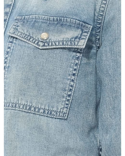 Givenchy Blue Long Sleeve Denim Shirt