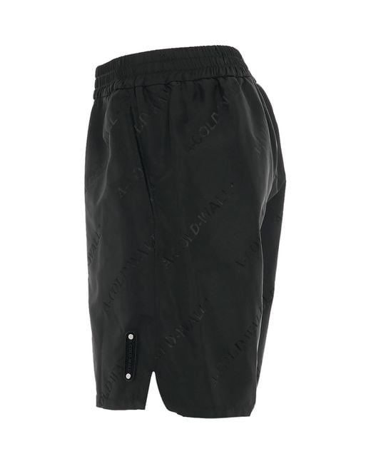 A_COLD_WALL* Black Monogram Shorts, 100% Polyamide for men