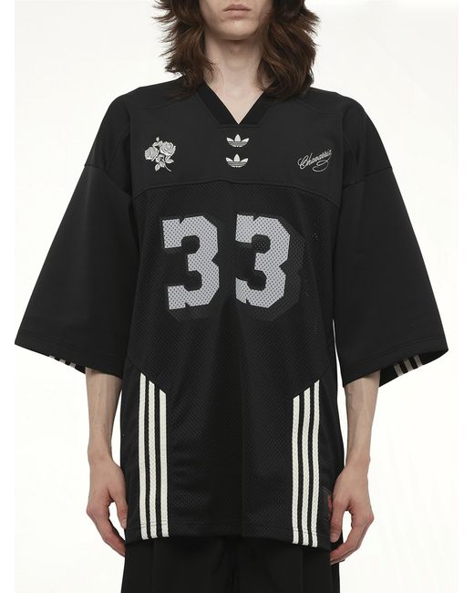 Willy Chavarria Black Adidas X Chavarria Football Jersey for men