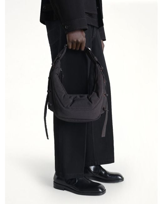 Lemaire Black Soft Game Small Bag
