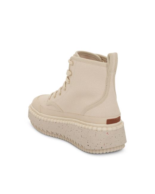 Chloé Natural Lilli Desert Ankle Boots, , 100% Fabric