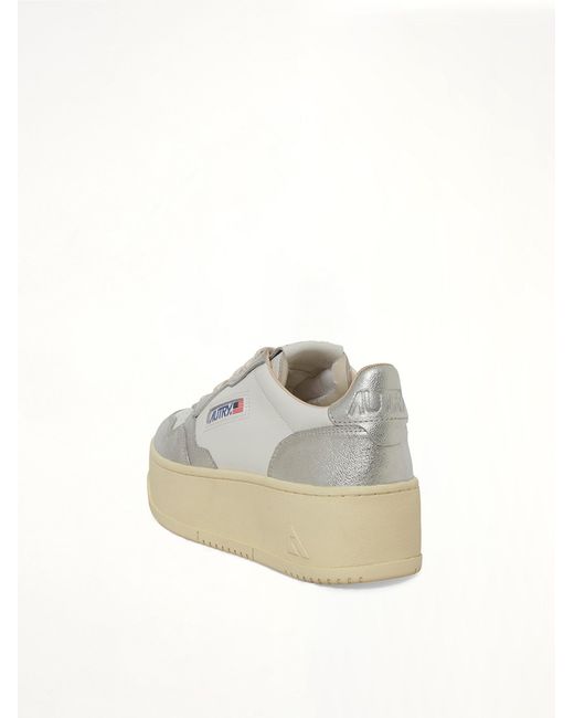 Autry White Platform Low Sneaker