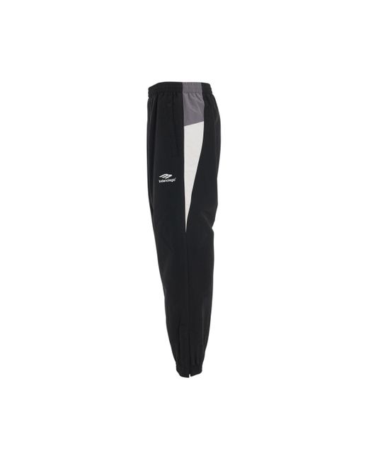 Balenciaga Black 'Logo Print Track Pants, , 100% Polyamide, Size: Small