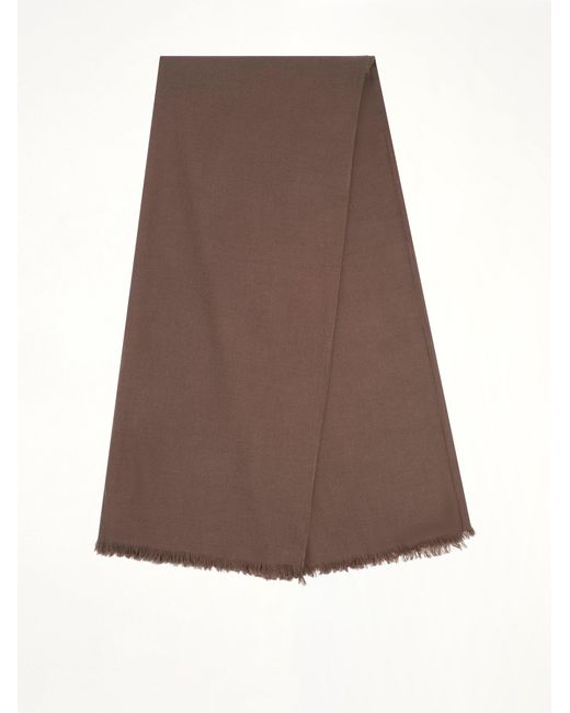 Rick Owens Brown Foulard Scarf
