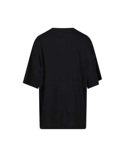 Rick Owens Black X Champion Tommy T-Shirt, Short Sleeves, , 100% Cotton for men
