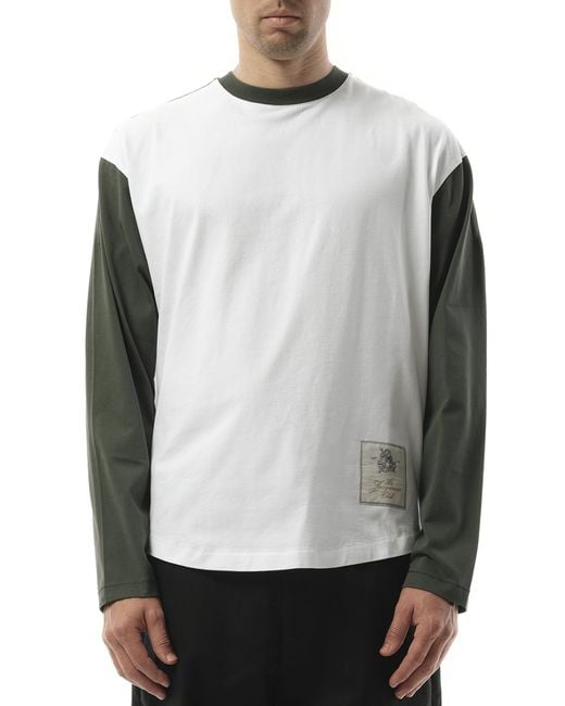 Jacquemus Gray Le T-Shirt Baseball Long Sleeve, 100% Cotton, Size: Medium for men
