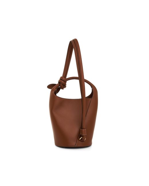 Jacquemus Le Petit Tourni Leather Bag In Light Brown 2
