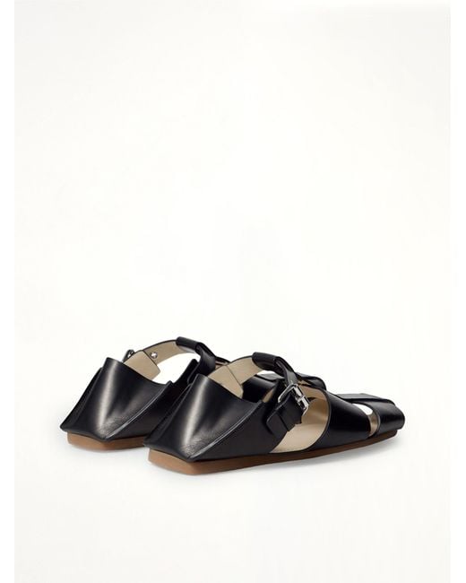 Lemaire Black Fisherman Slip On Sandals