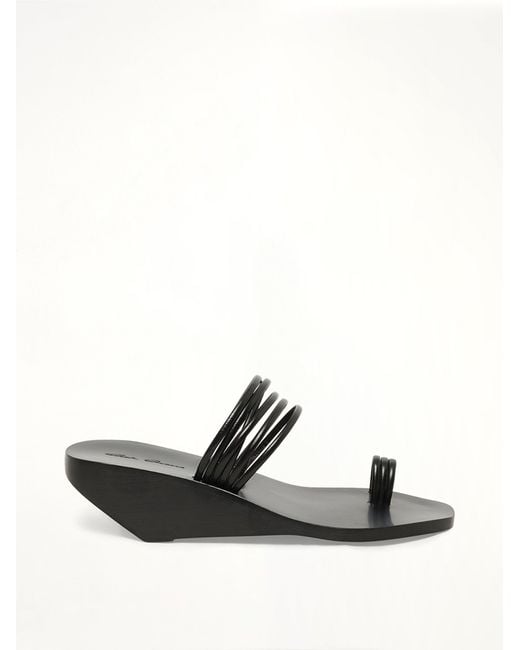 Rick Owens Black Toe Straps Shoes