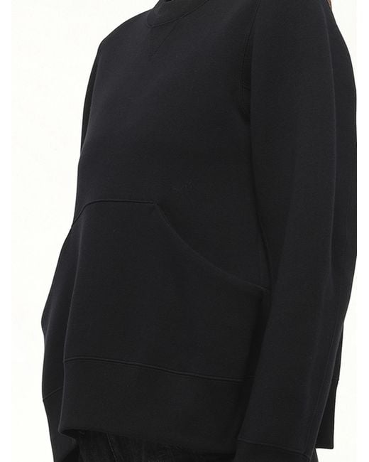 Sacai Black Sponge Sweat Pullover