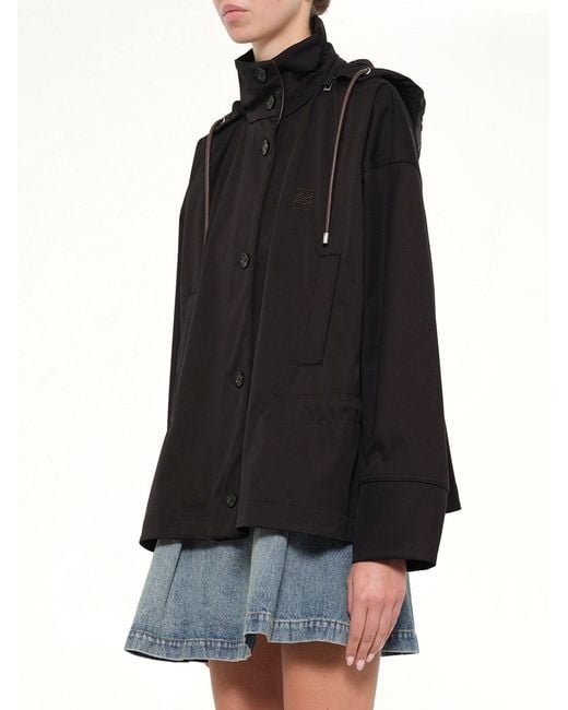 Loewe Black Hooded Jacket