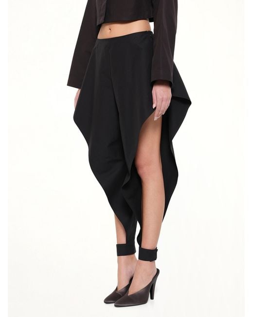 Alaïa Black Tailored Viscose Triangle Pants