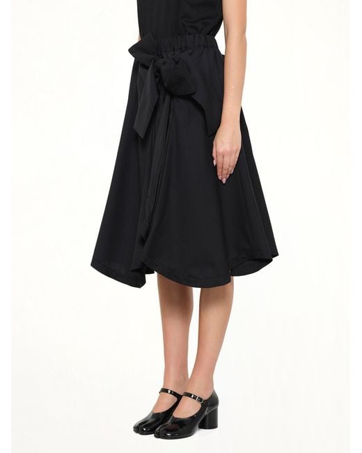 Noir Kei Ninomiya Black Bowtie Skirt