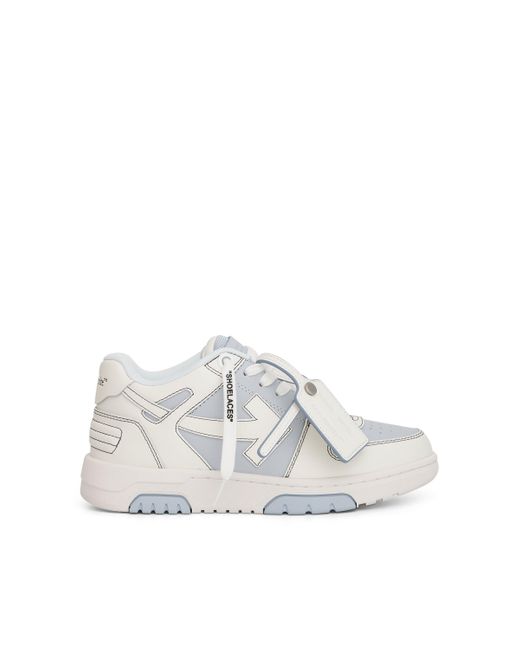 Off-White c/o Virgil Abloh White Off- Out Of Office Calf Leather Sneakers, Light, 100% Rubber
