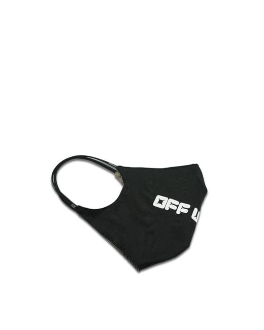 Off-White c/o Virgil Abloh Black Arrows Font Simple Mask, 100% Cotton, Size: Small/Medium