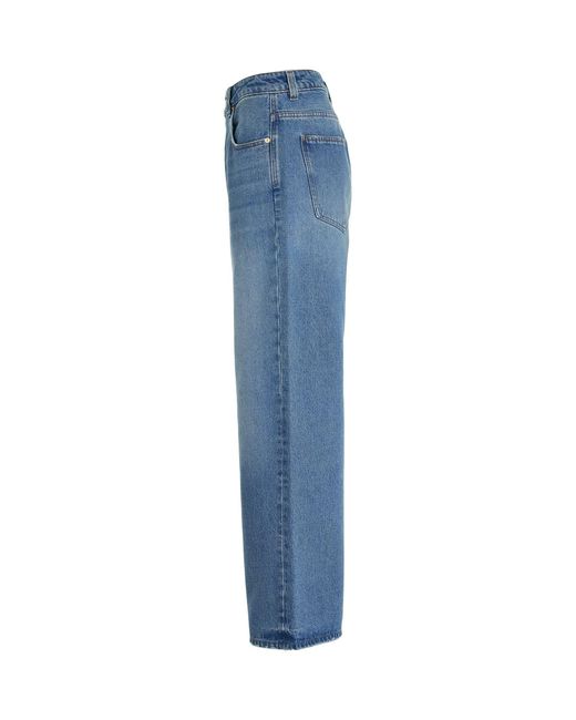 Jacquemus Blue Le Denimes Large Jeans, 100% Cotton
