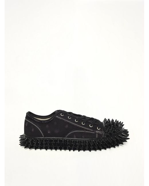 Doublet Black Spiky Canvas Sneaker for men