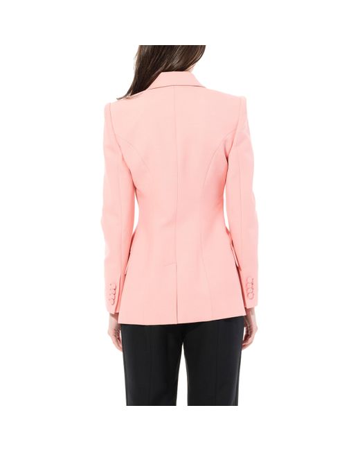 Alexander McQueen Pink Straight Shoulder Jacket