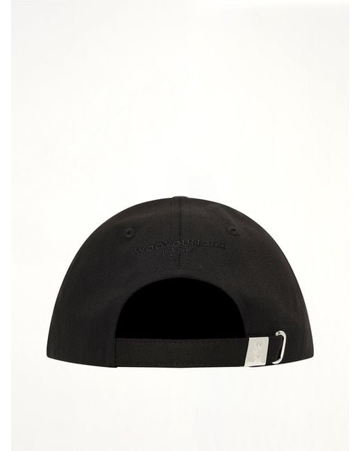 Wooyoungmi Black Baseball Logo Cap for men