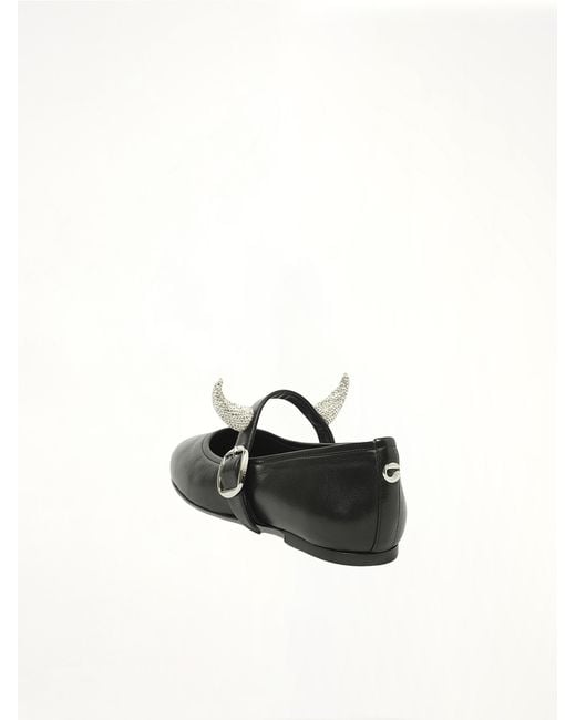 Coperni White Disney X Horn Ballerina Belt Flat