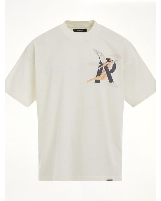 Represent White Storms, Short Sleeves, 100% Cotton, Size: Small for men