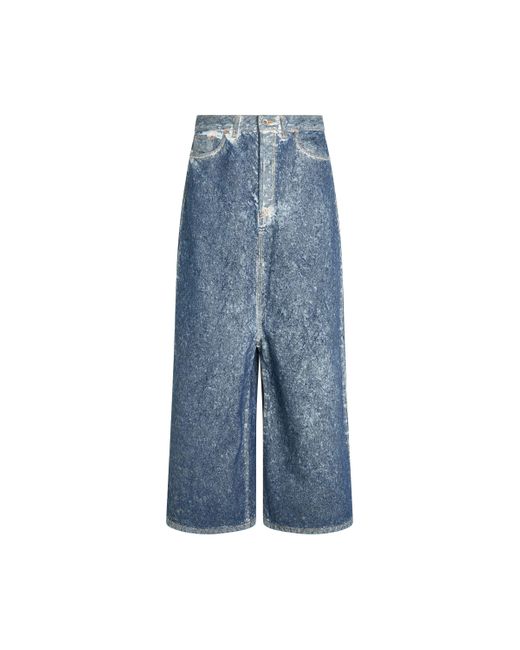 Doublet Blue Acid Wash Denim Pants, , 100% Cotton, Size: Medium for men