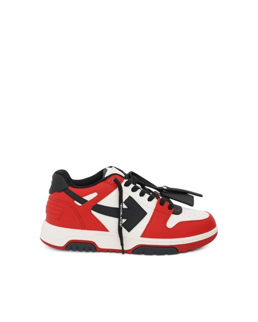 Off-White c/o Virgil Abloh Leather Out Of Office Sneakers In Red ...