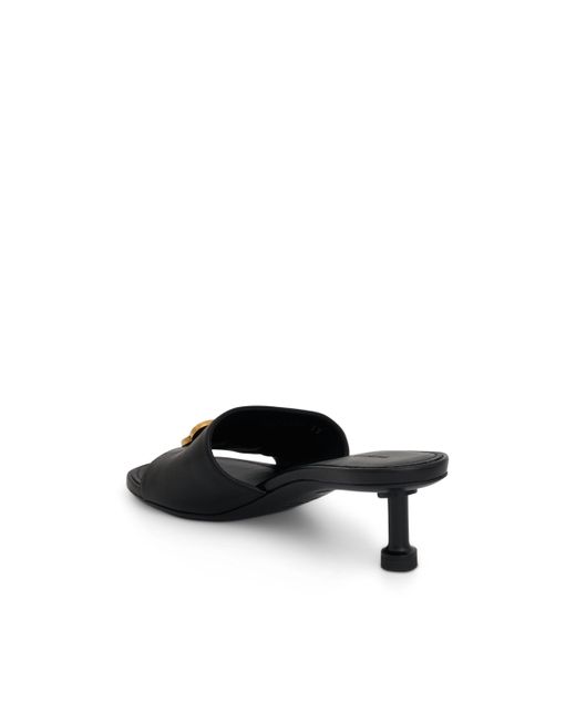 Balenciaga Black Groupie Sandals, / Vint, 100% Leather