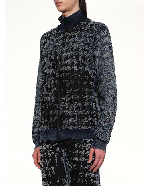 DIESEL Gray Corr Track Jacket for men