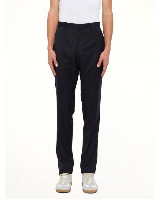 Wooyoungmi Black Woven Pants for men