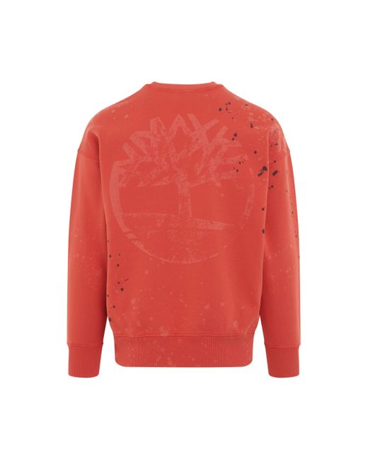 A_COLD_WALL* Red X 'Acw X Timberland Sweatshirt, Long Sleeves, Volt, 100% Cotton, Size: Small for men