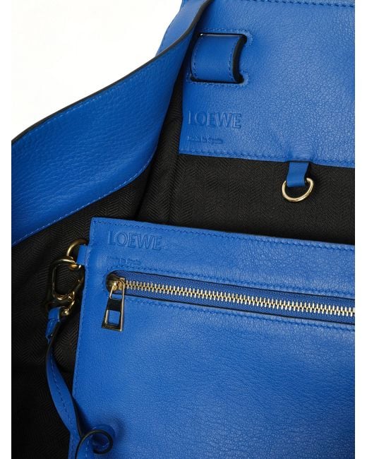 Loewe Blue Medium Hammock Bag