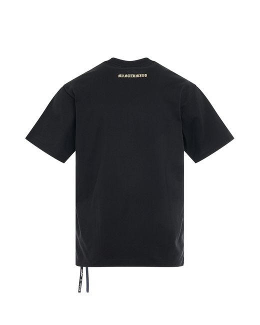 Mastermind Japan Black 'Glassbeads T-Shirt, Short Sleeves, , 100% Cotton, Size: Small for men