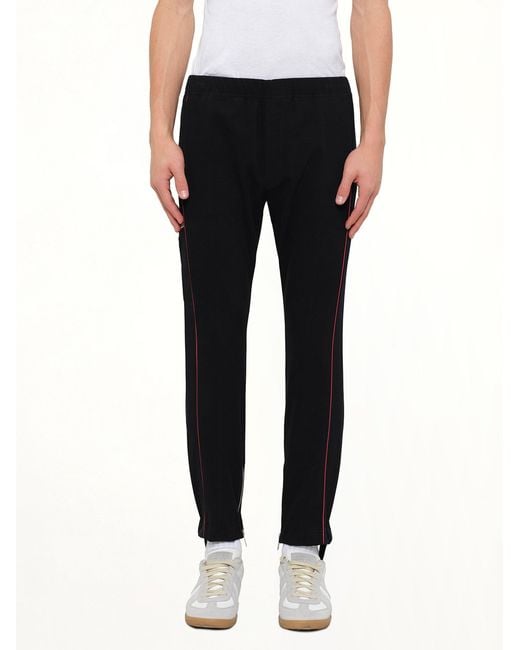 McQueen Black Jersey Pants for men