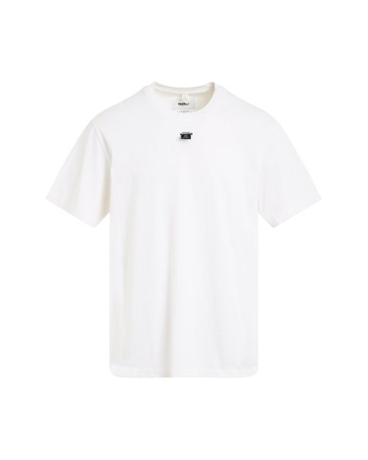 Doublet White 'Sd Card Embroidery T-Shirt, Short Sleeves, , 100% Cotton, Size: Small for men