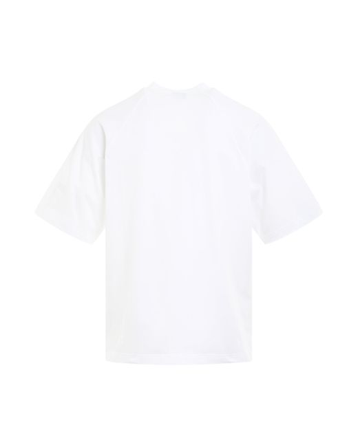 Jacquemus White 'Typo Logo T-Shirt, , 100% Cotton, Size: Small for men