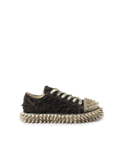 靴 doublet PORCUPINE LACE UP SNEAKER BLACK doublet Black Porcupine Lace Up Sneakers Doublet