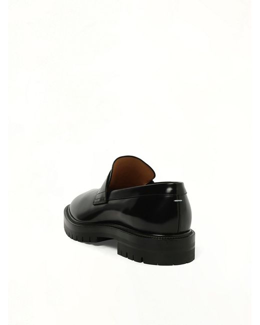 Maison Margiela Black Tabi Loafers Chunky Sole for men
