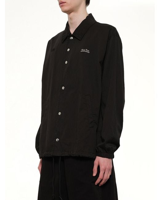 Undercover Black Cotton Coach Jacket for men