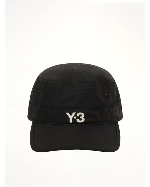 Y-3 Black Work Cap for men