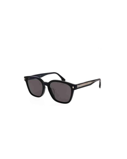 Fendi Black Fe40001U Square Sunglasses With Smoke Lens