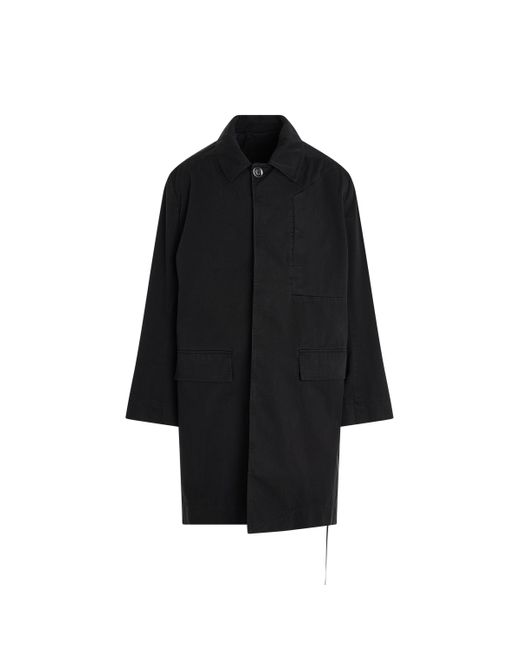 Rick Owens Black 'Jumbo Mac Coat, Long Sleeves, , 100% Wool, Size: Small for men