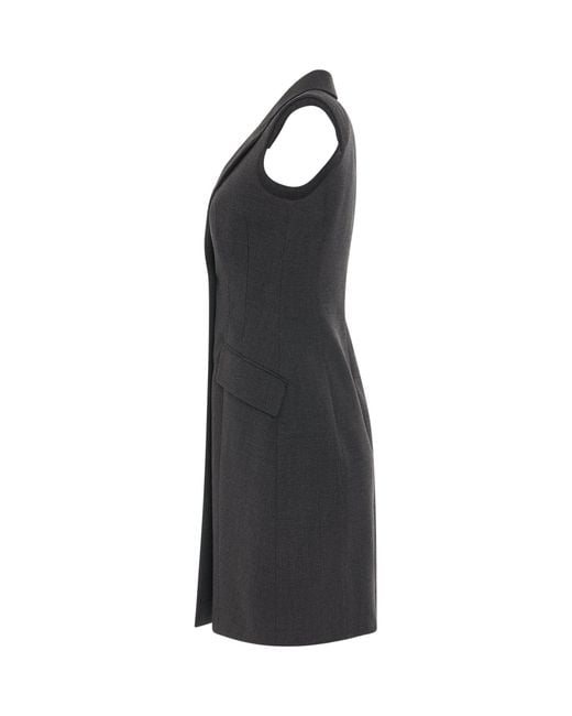 Givenchy Black Tailored Sleeveless Dress