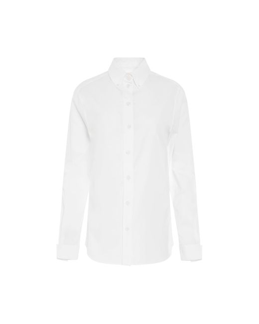 Givenchy White Organic Classic Poplin Shirt, , 100% Cotton