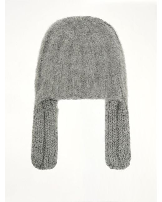 Maison Margiela Gray Ribbed Beanie for men