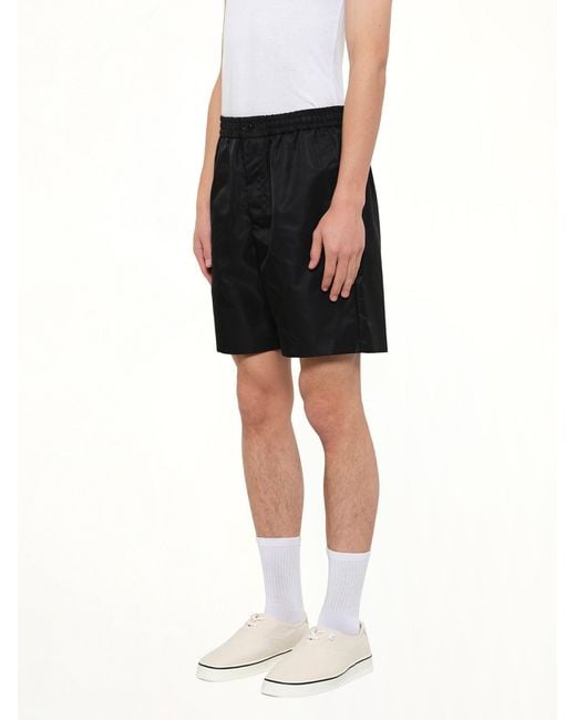AMI Black Ami De Coeur Stud Shorts for men