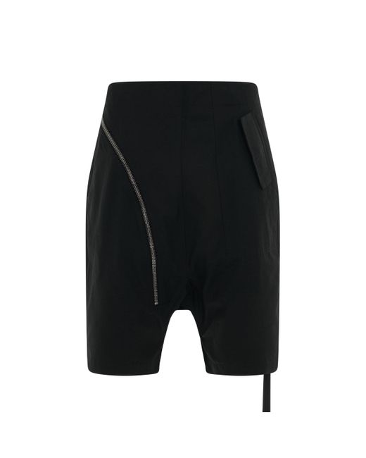 Rick Owens Black 'Drkshdw Aircut Pods Shorts, , 100% Cotton, Size: Small for men