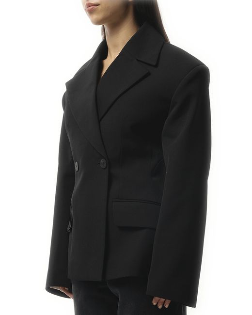 Jacquemus Black La Veste Norma, Long Sleeves, 100% Wool